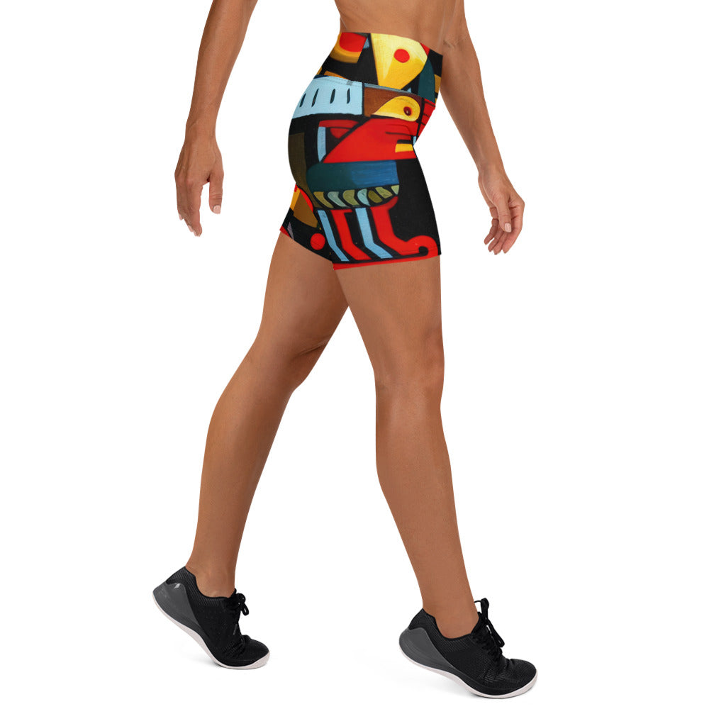 DMV 0233 Psy Art Yoga Shorts