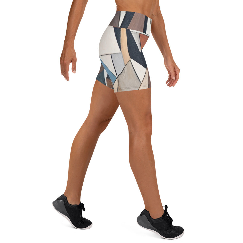 DMV 0264 Abstract Art Yoga Shorts