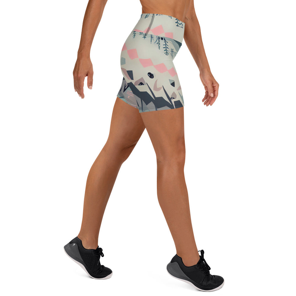 DMV 0306 Boho Yoga Shorts