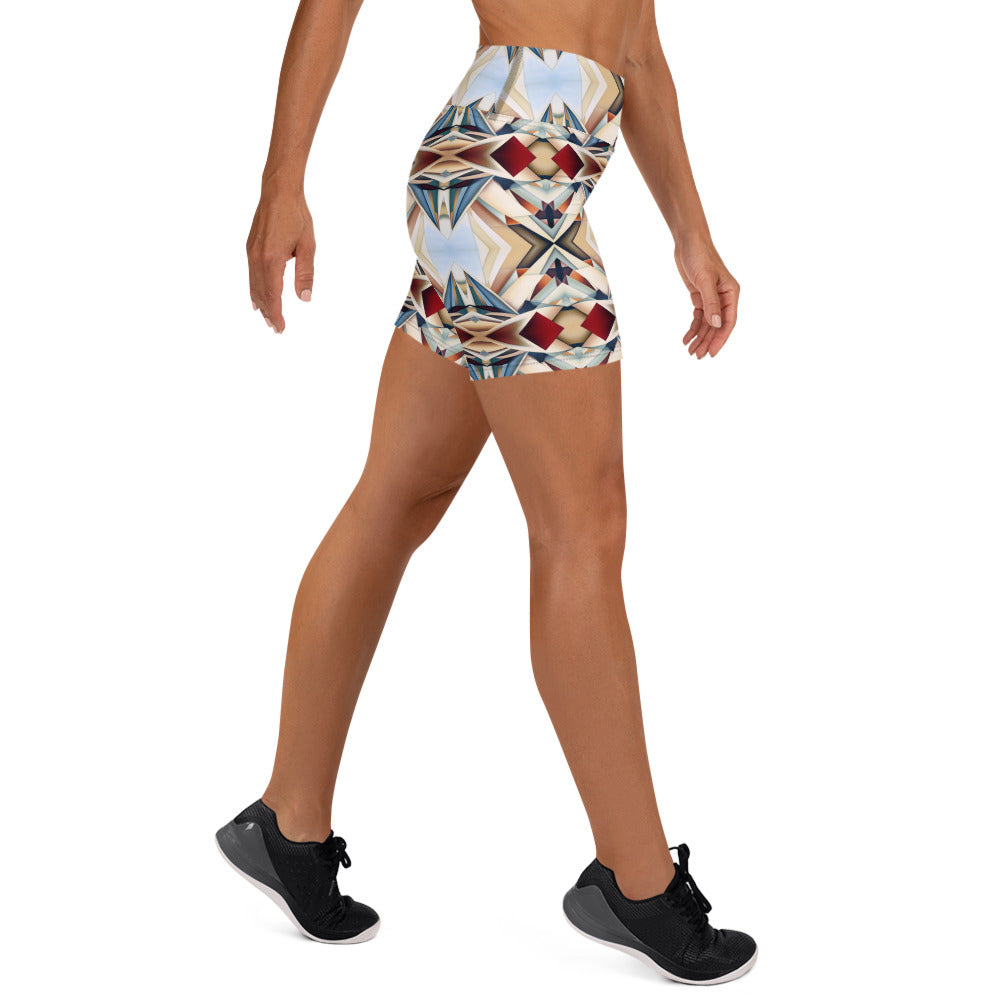 DMV 0889 Geo Boho Yoga Shorts