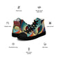 DMV 0243 Abstract Art Men’s high top canvas shoes