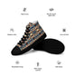 DMV 0275 Conceptual Artsy Men’s high top canvas shoes