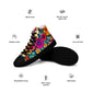 DMV 0259 Floral Men’s high top canvas shoes