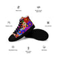 DMV 0309 Floral Men’s high top canvas shoes