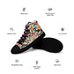 DMV 0307 Floral Men’s high top canvas shoes