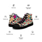 DMV 0307 Floral Men’s high top canvas shoes