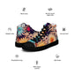 DMV 0404 Floral Men’s high top canvas shoes