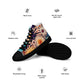 DMV 0404 Floral Men’s high top canvas shoes