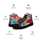 DMV 0293 Floral Men’s high top canvas shoes