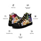 DMV 0268 Floral Men’s high top canvas shoes