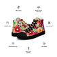 DMV 0424 Floral Men’s high top canvas shoes