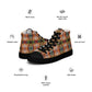 DMV 0817 Avant Garde Artsy Men’s high top canvas shoes