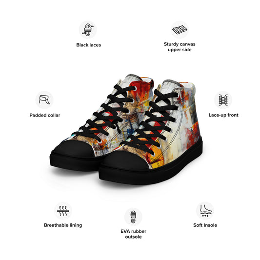 DMV 0263 Avant Garde Men’s high top canvas shoes