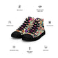 DMV 0307 Floral Men’s high top canvas shoes