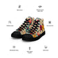 DMV 0260 Floral Men’s high top canvas shoes