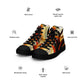 DMV 0261 Retro Art Men’s high top canvas shoes