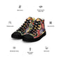 DMV 0528 Floral Men’s high top canvas shoes