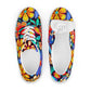 DMV 0257 Floral Men’s lace-up canvas shoes