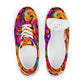 DMV 0483 Floral Men’s lace-up canvas shoes