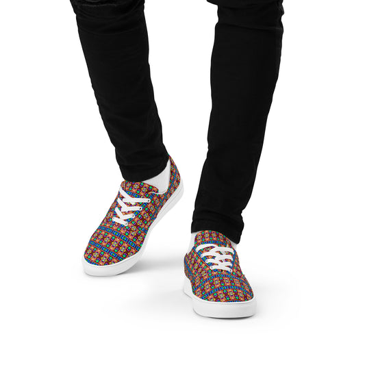 DMV 0245 Psy Artsy Men’s lace-up canvas shoes