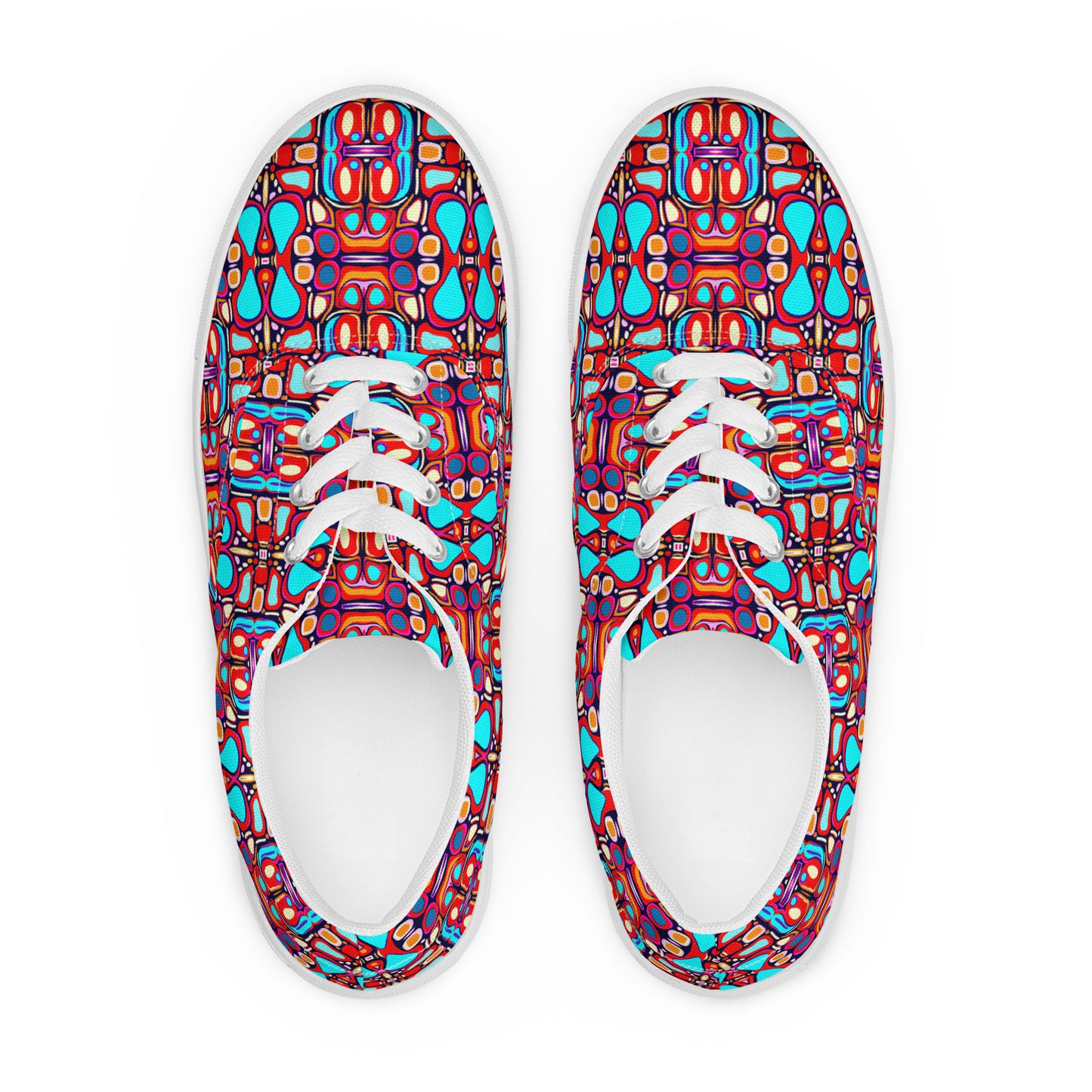 DMV 0094 Vintage Artsy Men’s lace-up canvas shoes