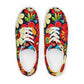 DMV 0178 Floral Men’s lace-up canvas shoes