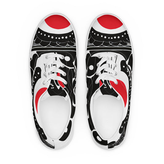 DMV 0294 Boho Men’s lace-up canvas shoes
