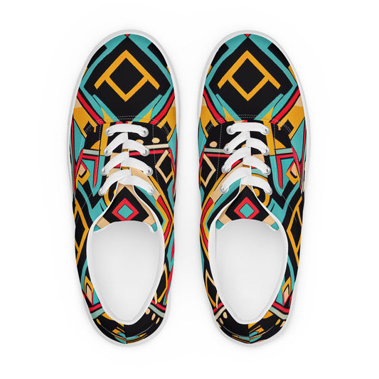 DMV 0155 Boho Men’s lace-up canvas shoes