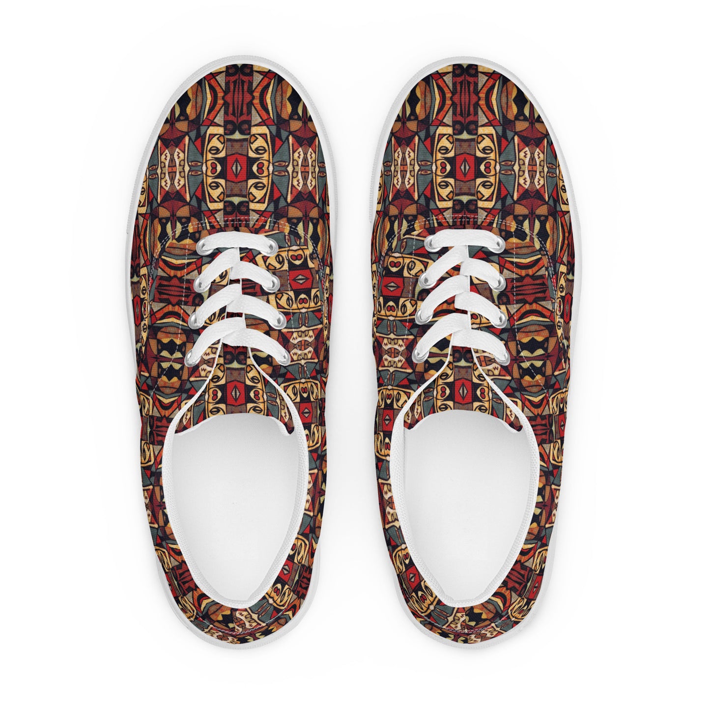 DMV 0174 Classic Boho Men’s lace-up canvas shoes