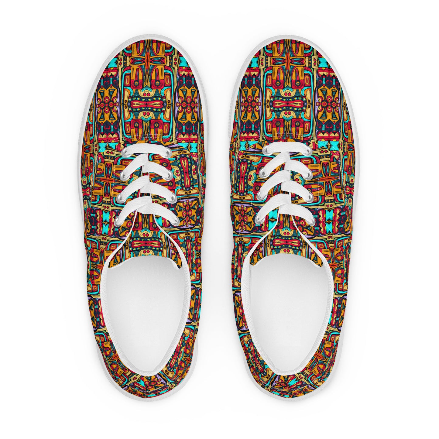 DMV 0892 Psy Artsy Men’s lace-up canvas shoes