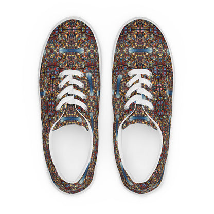 DMV 0569 Conceptual Artsy Men’s lace-up canvas shoes