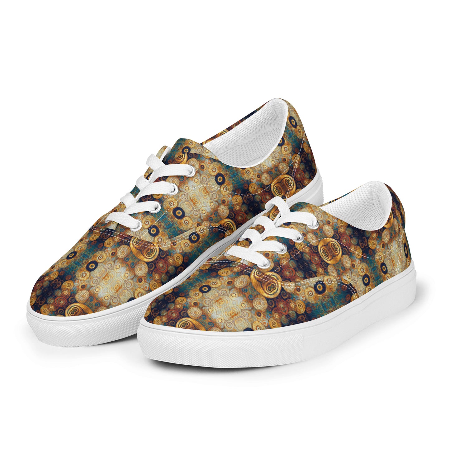 DMV 0183 Chic Boho Men’s lace-up canvas shoes