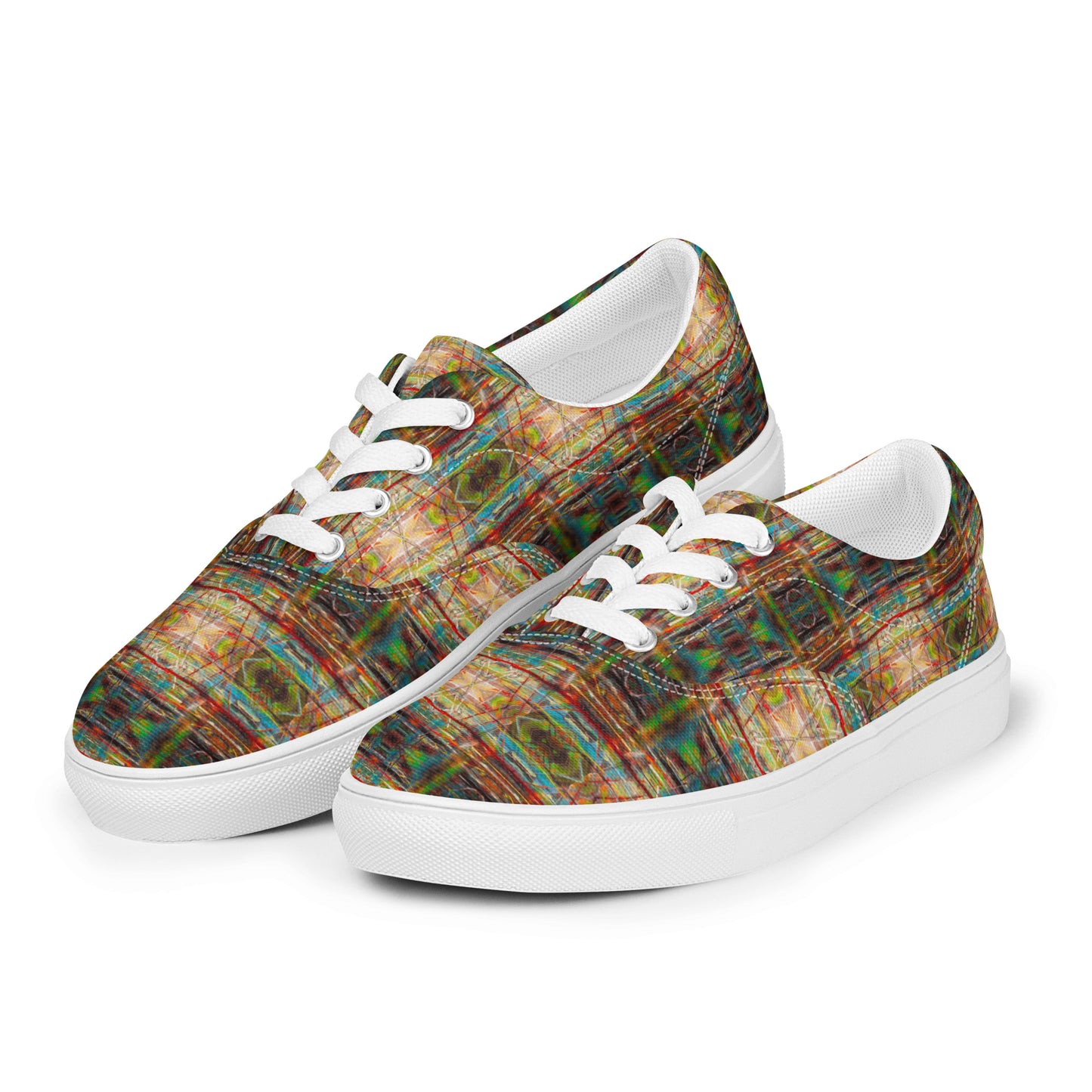 DMV 0799 Avant Garde Artsy Men’s lace-up canvas shoes