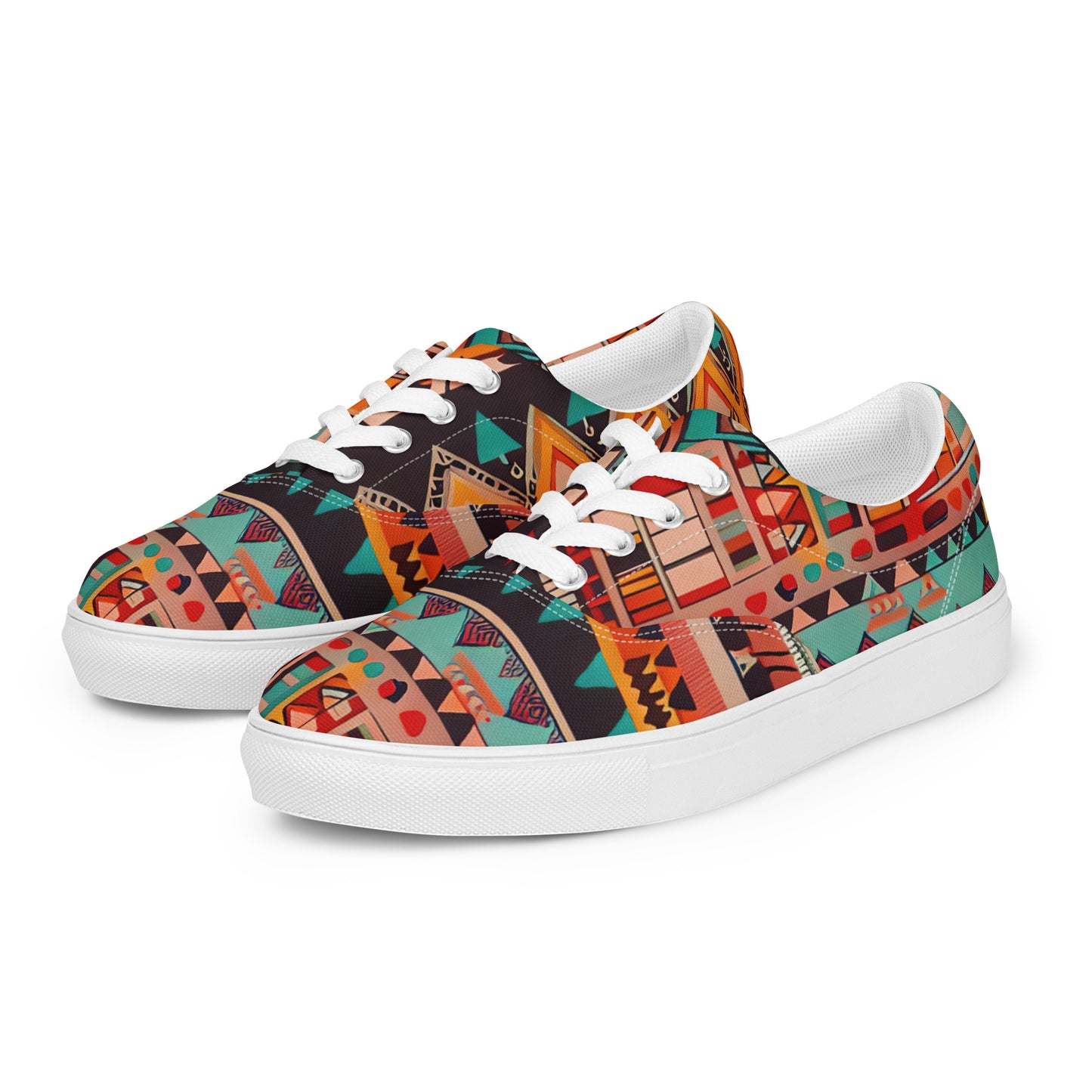 DMV 0415 Boho Men’s lace-up canvas shoes