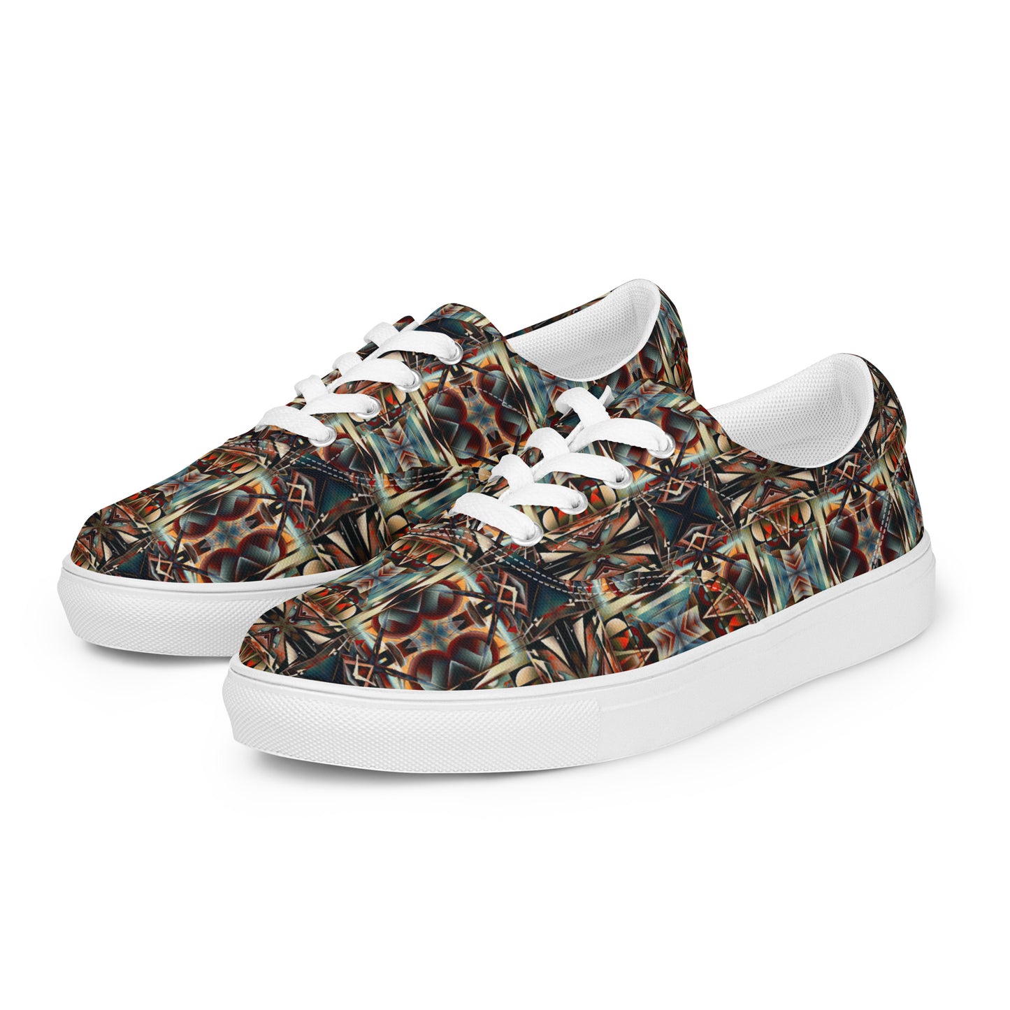 DMV 1045 Conceptual Artsy Men’s lace-up canvas shoes