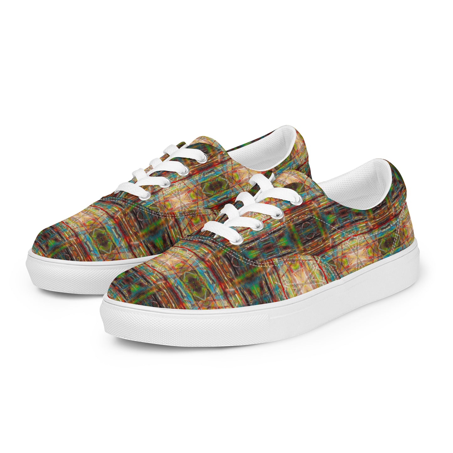 DMV 0799 Avant Garde Artsy Men’s lace-up canvas shoes