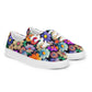 DMV 0783 Floral Men’s lace-up canvas shoes