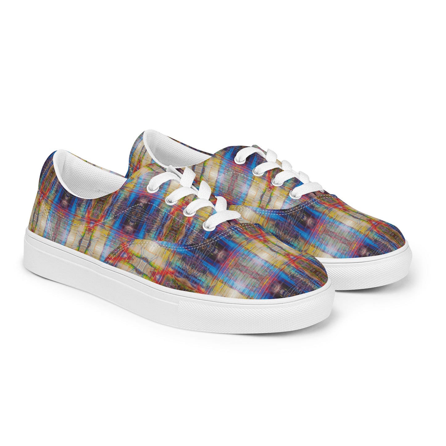 DMV 0674 Avant Garde Artsy Men’s lace-up canvas shoes