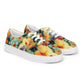 DMV 0477 Floral Men’s lace-up canvas shoes