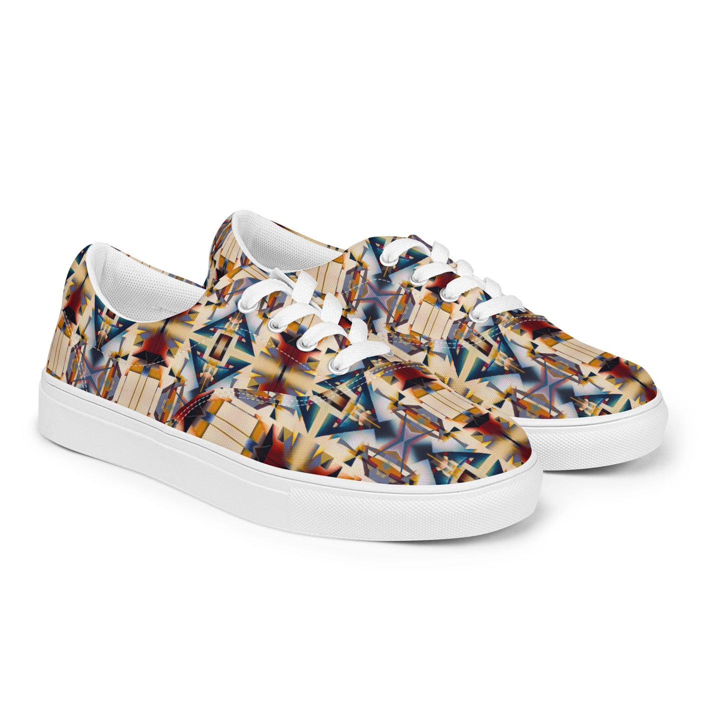 DMV 1545 Conceptual Artsy Men’s lace-up canvas shoes