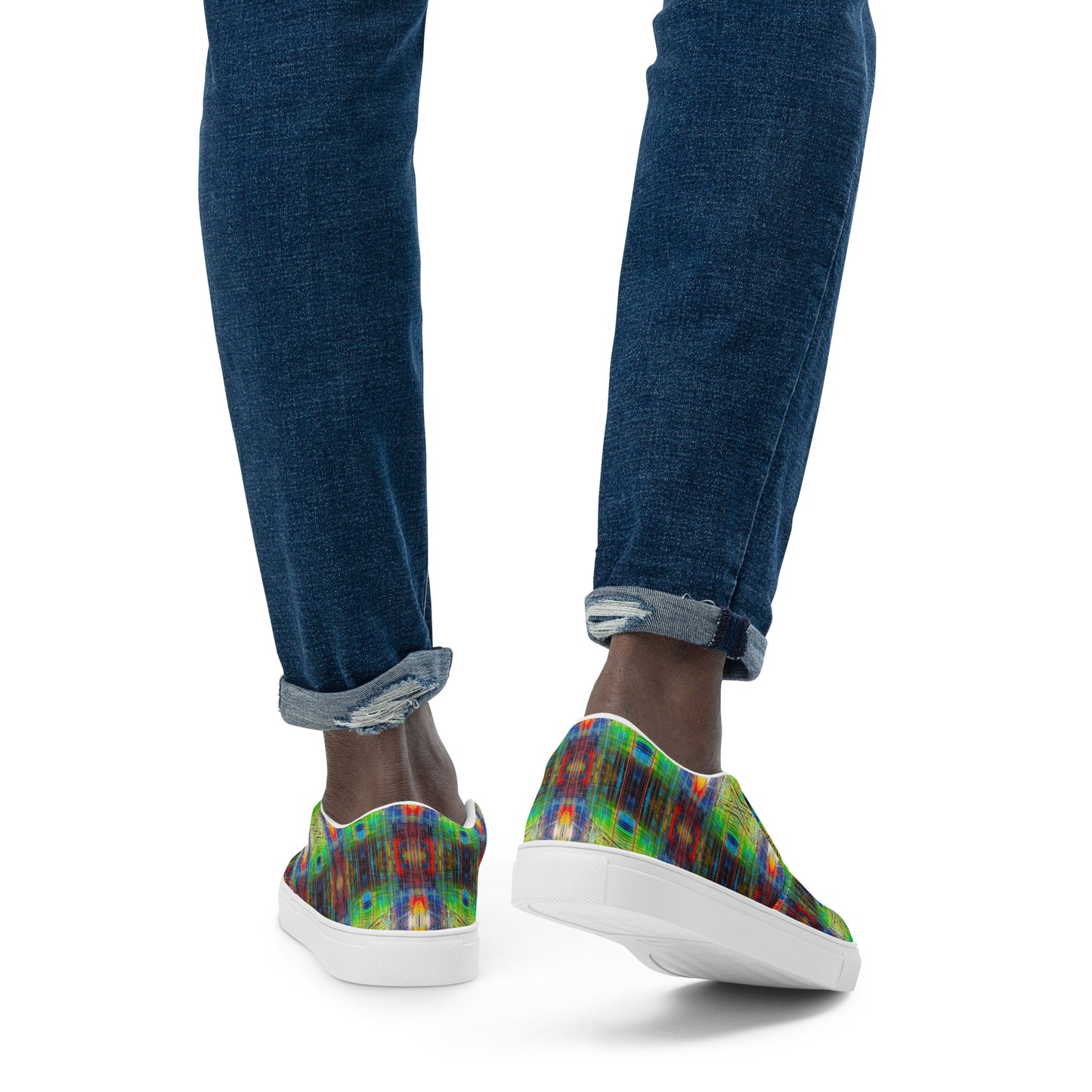 DMV 0077 Avant Garde Artsy Men’s slip-on canvas shoes