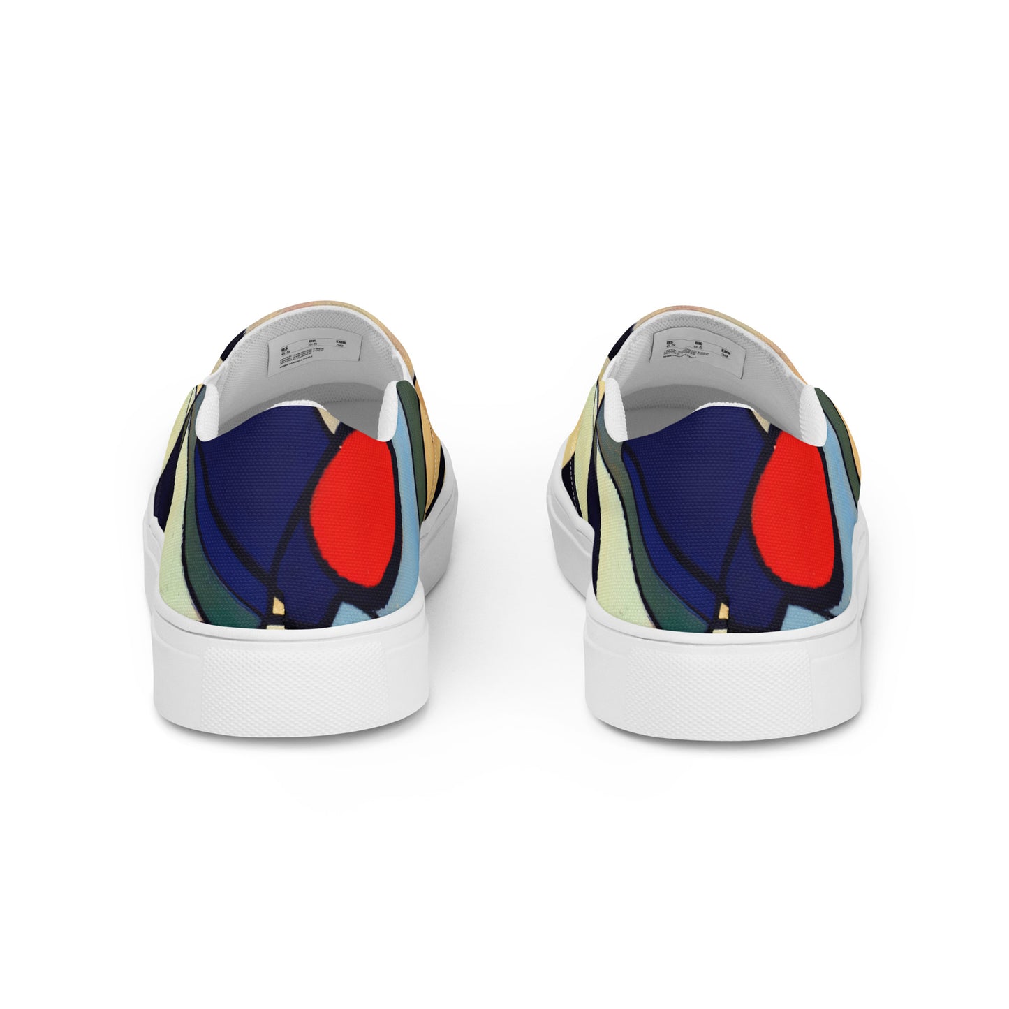 DMV 0234 Abstract Art Men’s slip-on canvas shoes