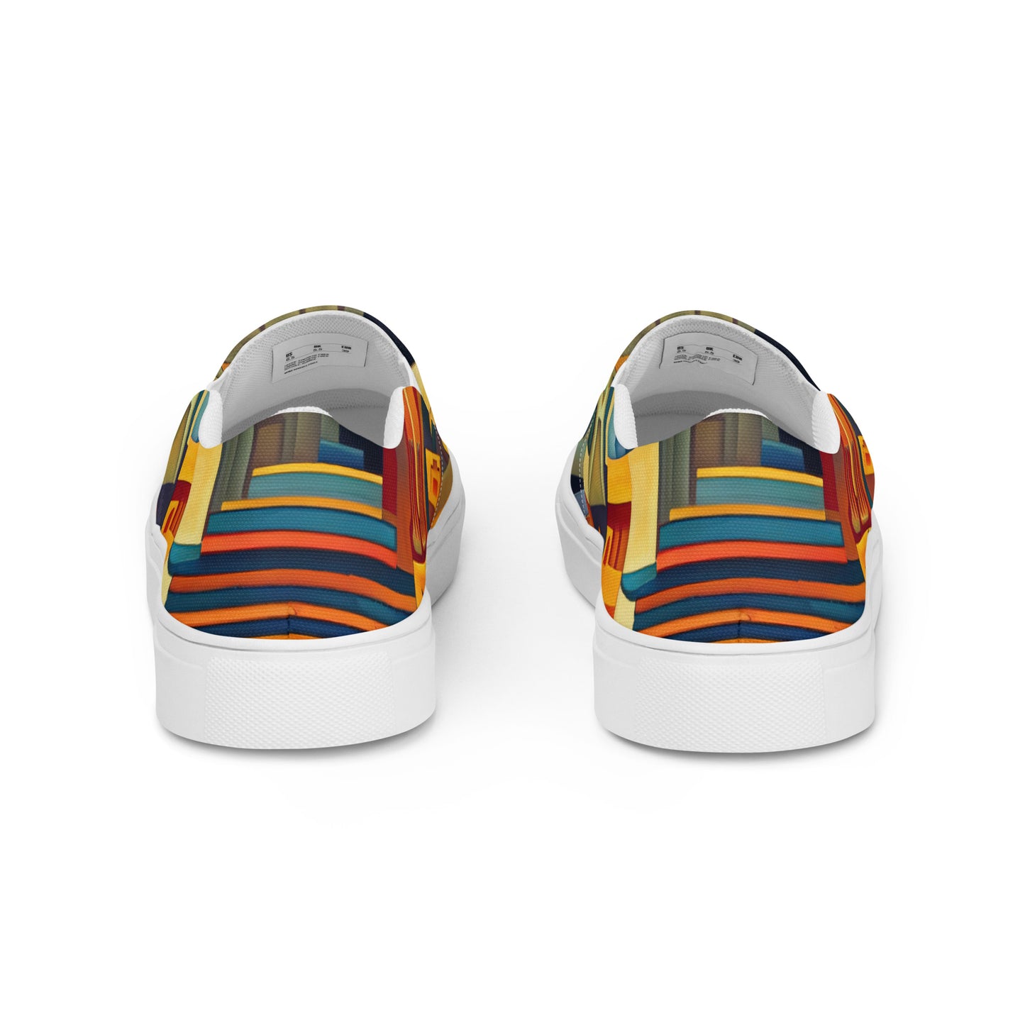 DMV 0237 Retro Art Men’s slip-on canvas shoes