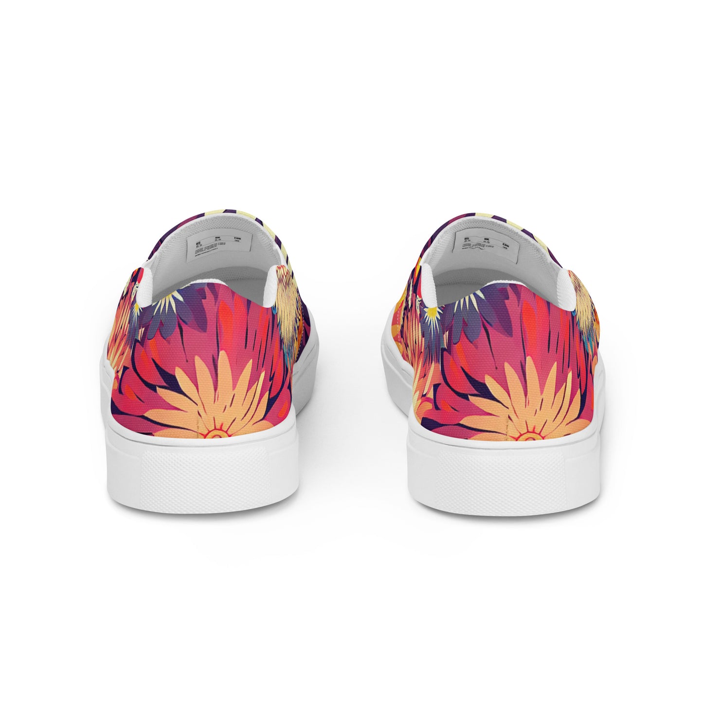 DMV 0097 Floral Men’s slip-on canvas shoes