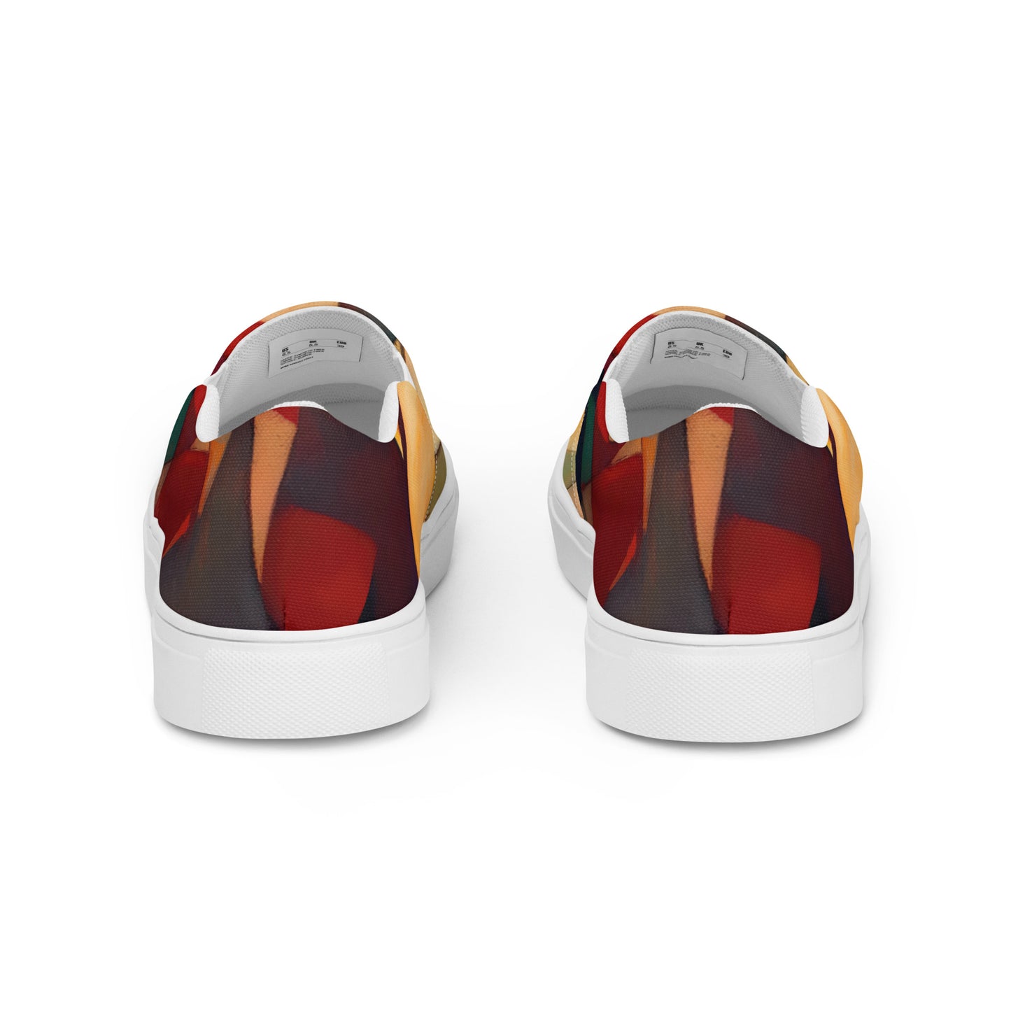 DMV 0251 Abstract Art Men’s slip-on canvas shoes