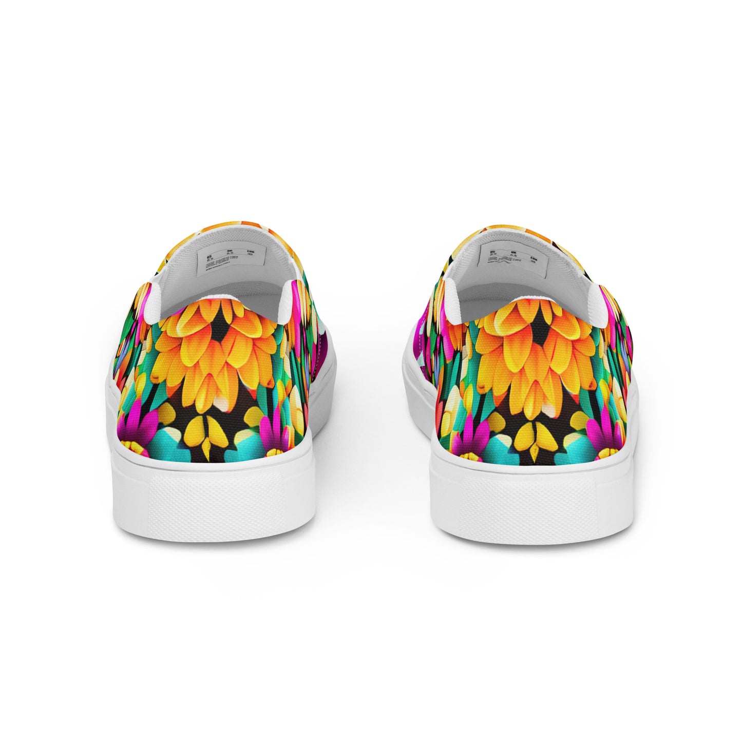 DMV 0250 Floral Men’s slip-on canvas shoes