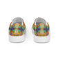 DMV 0191 Avant Garde Artsy Men’s slip-on canvas shoes