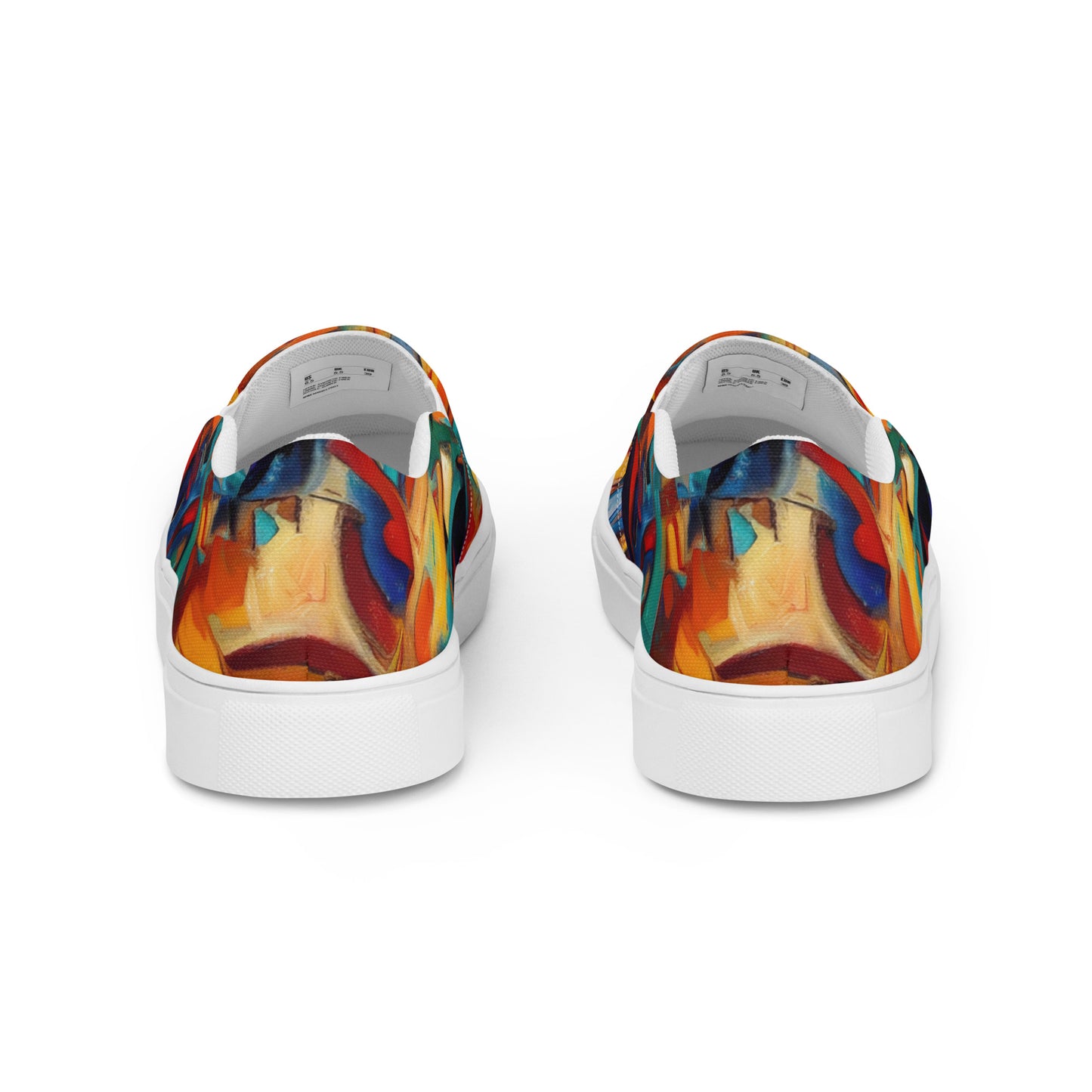 DMV 0416 Abstract Art Men’s slip-on canvas shoes