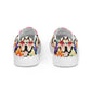 DMV 0307 Floral Men’s slip-on canvas shoes