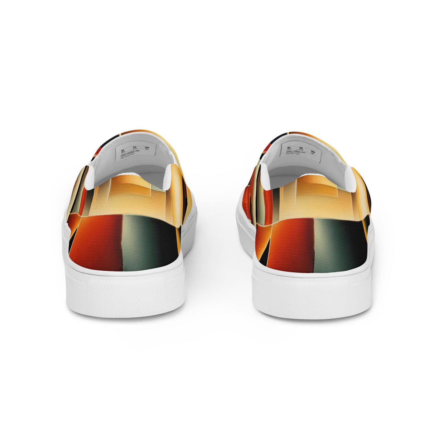 DMV 0261 Retro Art Men’s slip-on canvas shoes